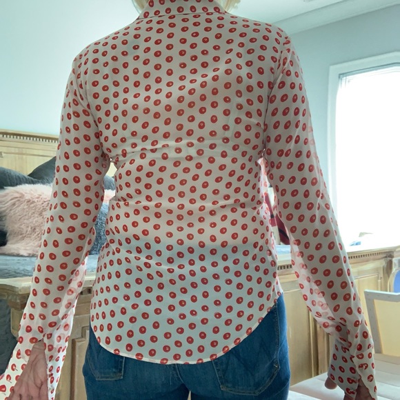 The Addison Story long sleeve silk blouse - Picture 4 of 5